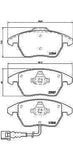 BREMBO GENUINE ORIGINAL BRAKE PADS FRONT AXLE P85075
