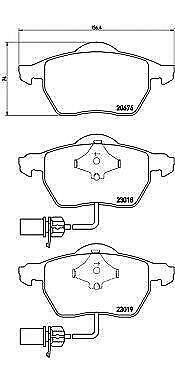 BREMBO GENUINE ORIGINAL BRAKE PADS FRONT AXLE P85085