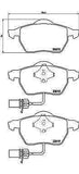 BREMBO GENUINE ORIGINAL BRAKE PADS FRONT AXLE P85085