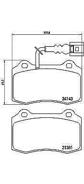 FOR SEAT LEON CUPRA R 1.8 T FRONT BREMBO BRAKE PADS SET FOR 323MM DISCS P85104
