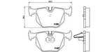 BREMBO GENUINE ORIGINAL BRAKE PADS REAR AXLE P06044