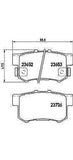 BREMBO GENUINE ORIGINAL BRAKE PADS REAR AXLE P28039