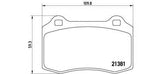 BREMBO GENUINE ORIGINAL BRAKE PADS REAR AXLE P36020