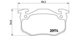 BREMBO GENUINE ORIGINAL BRAKE PADS REAR AXLE P61032