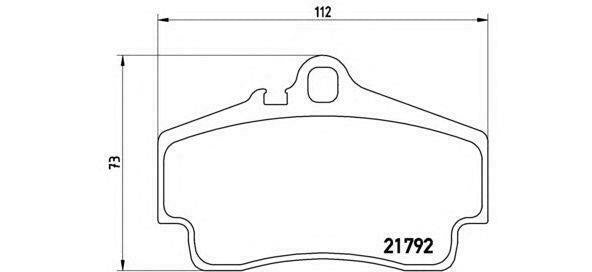 BREMBO GENUINE ORIGINAL BRAKE PADS REAR AXLE P65008
