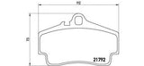 BREMBO GENUINE ORIGINAL BRAKE PADS REAR AXLE P65008