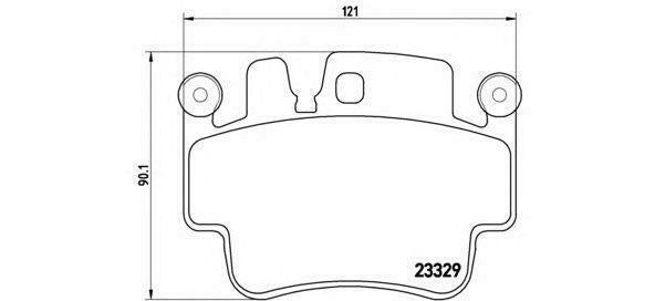 BREMBO GENUINE ORIGINAL BRAKE PADS REAR AXLE P65009