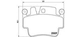 BREMBO GENUINE ORIGINAL BRAKE PADS REAR AXLE P65009