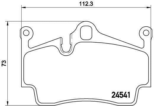 BREMBO GENUINE ORIGINAL BRAKE PADS REAR AXLE P65028