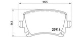 BREMBO GENUINE ORIGINAL BRAKE PADS REAR AXLE P85073