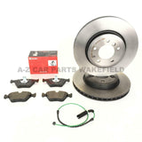Bmw E46 330ci 330i 330cd 330d Front Coated Brembo Brake Discs And Pads + Sensors