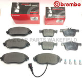 P85131/P85124 FRONT & REAR AXLE BREMBO BRAKE PADS FOR AUDI SEAT SKODA VW
