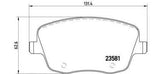 Brembo Genuine Original OEM Front Axle Brake Pads (Pad Set) P85057