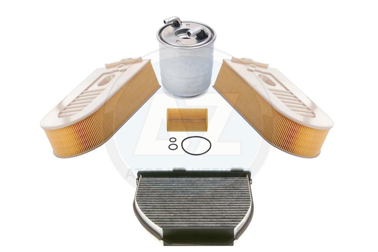 FOR MERECEDES C250 E250 CLS250 CDI AIR OIL DIESEL FUEL CABIN FILTERS SERVICE KIT