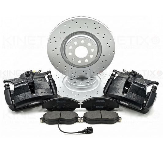 FOR VW CADDY MK3 MK4 MK5 FRONT GOLF R BRAKE DISC CALIPER UPGRADE KIT 312-340 MM