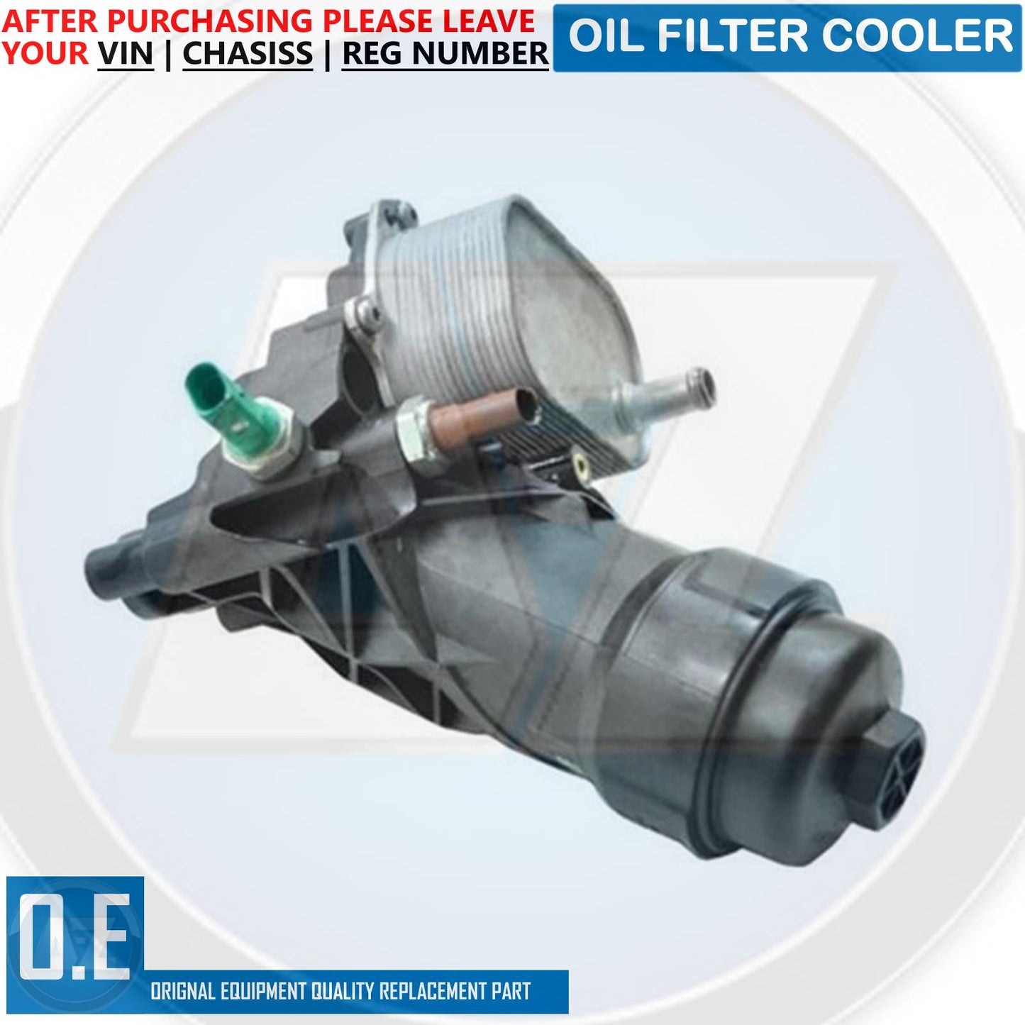 FOR AUDI A4 A5 A6 Q5 2.0 TDI OIL COOLER WITH OIL FILTER COMPLETE NEW OEM QUALITY
