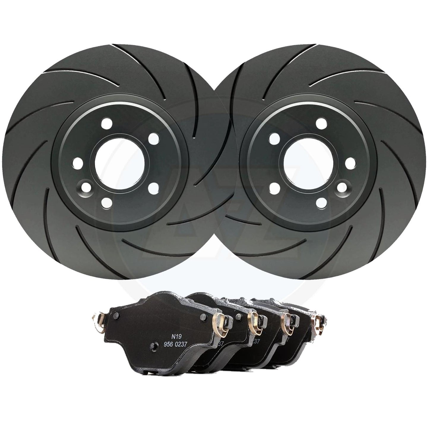 FOR PEUGEOT 508 3008 CITROEN C5 X CROSS GROOVED REAR BRAKE DISCS PADS 290mm