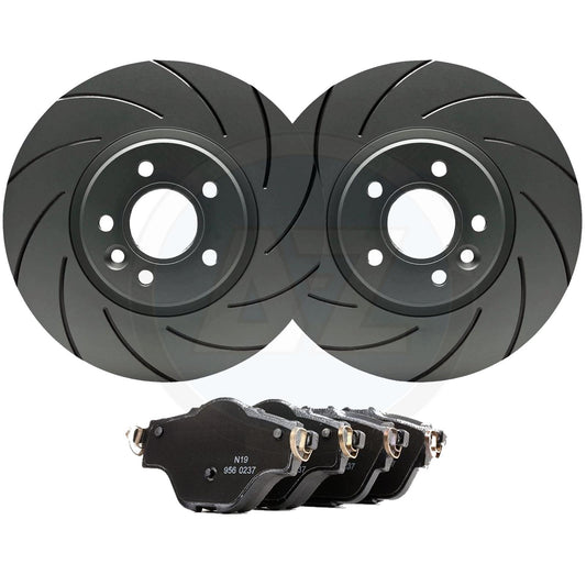 FOR PEUGEOT 508 3008 CITROEN C5 X CROSS GROOVED REAR BRAKE DISCS PADS 290mm