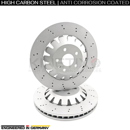 FOR AUDI RS3 8P 2011-2012 FRONT REAR BRAKE DISCS BREMBO PADS 370mm 310mm FR/RR