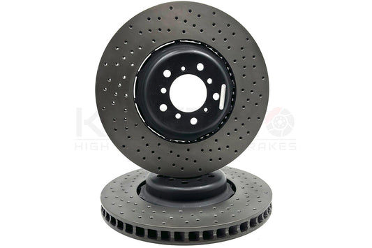 FOR BMW M2 F87 M3 F80 M4 F82 F83 TWO-PIECE FRONT BRAKE DISCS PAIR 380mm