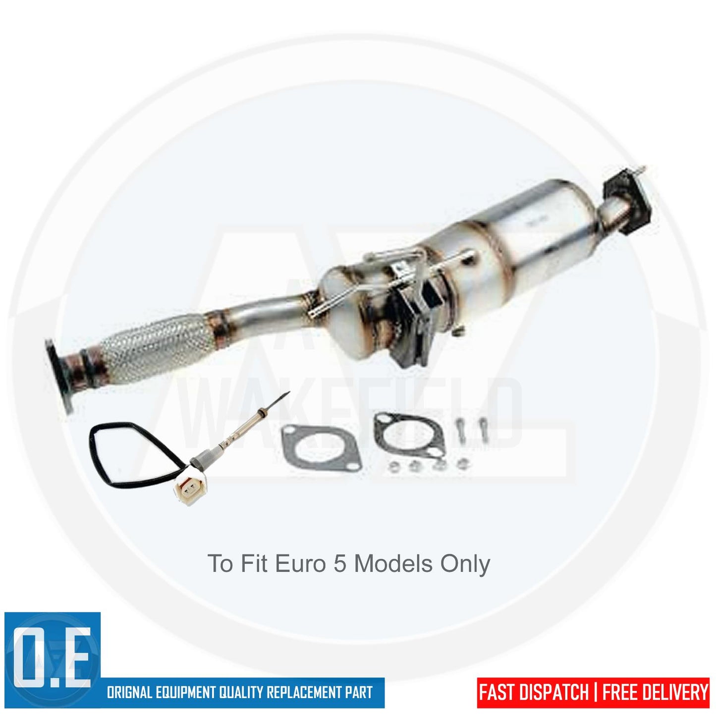 FOR NISSAN QASHQAI + 2 1.5 dCi 07-13 DPF DIESEL PARTICULATE FILTER & TEMP SENSOR
