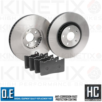 FOR LEXUS GS300 HIGH CARBON FRONT LEFT RIGHT BRAKE DISCS APEC PADS 334mm COATED