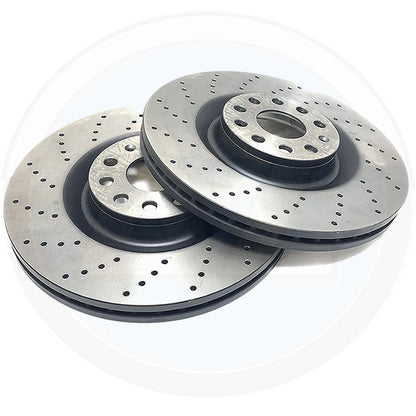 FITS FORD ESCORT SIERRA 2.0 COSWORTH 4X4 FRONT REAR DRILLED BRAKE DISCS PADS