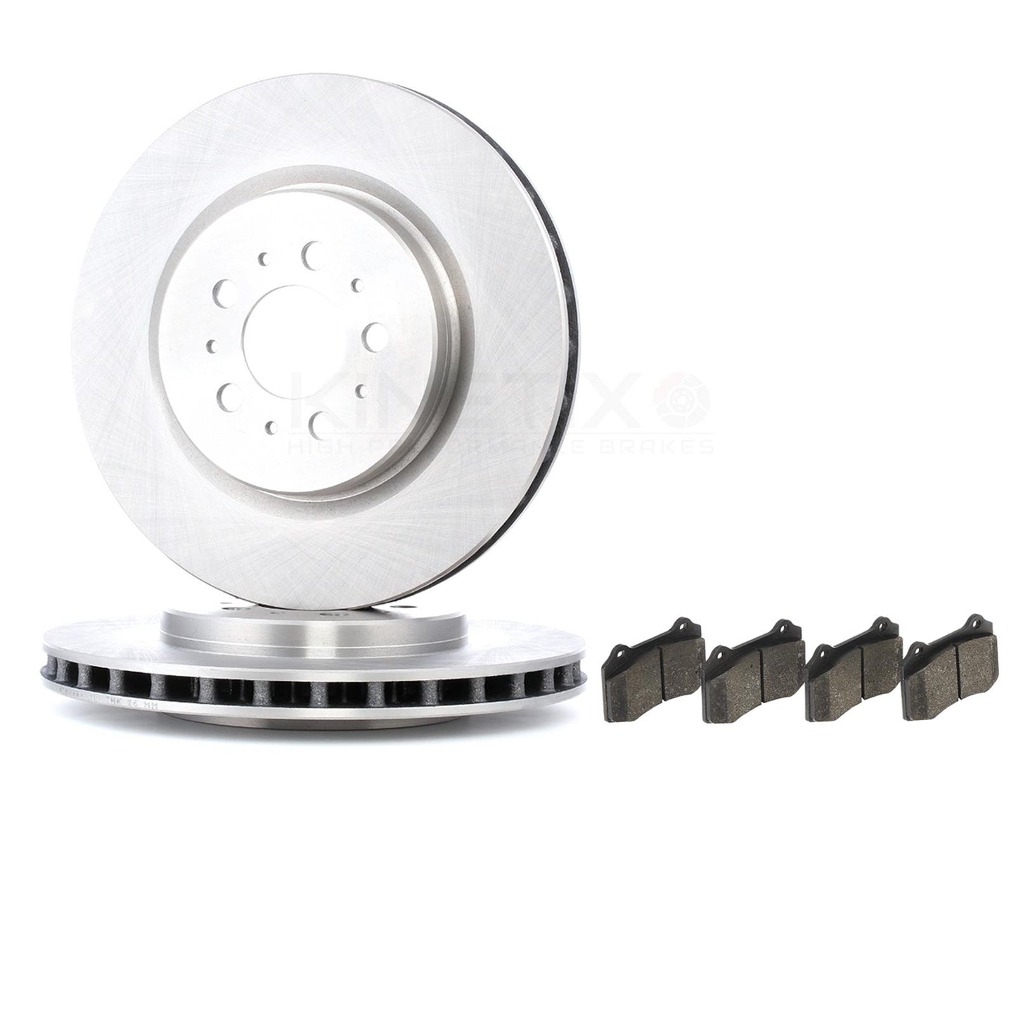 FOR VOLVO S60R V70R 2.5 T 2003- HIGH CARBON REAR BRAKE DISCS PADS 330mm