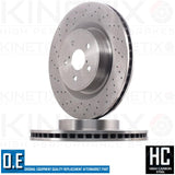 FOR LEXUS ISF 5.0 V8 FRONT REAR DRILLED BRAKE DISCS 360mm 345mm FR RR