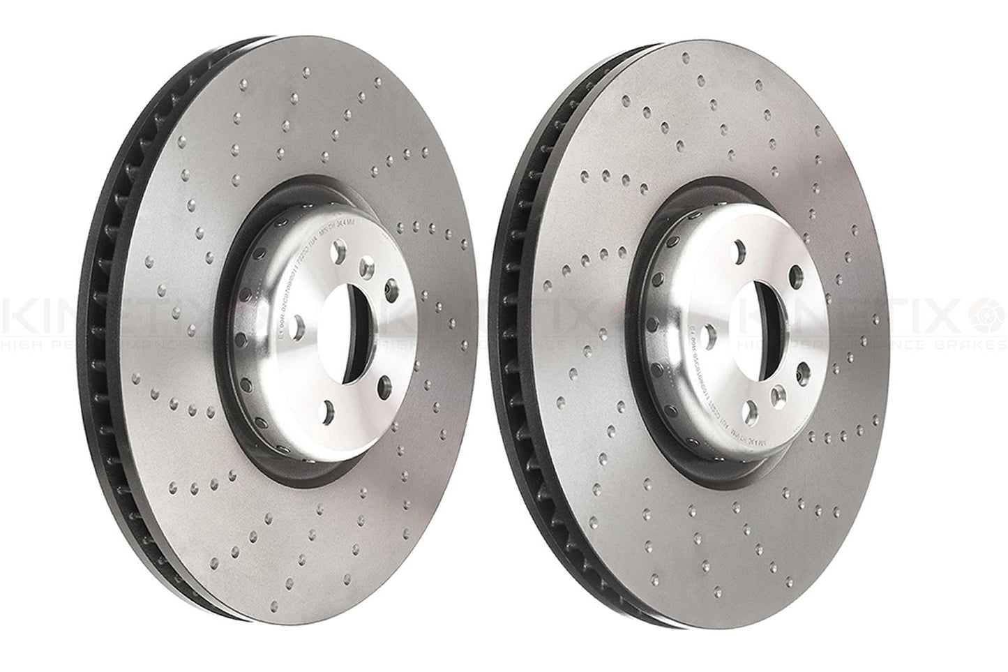 FOR BMW 550i M550d 650i 740i 740Li 750d 750Ld DRILLED REAR BRAKE DISCS 345mm