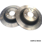 FITS PEUGEOT 308 GTI 15- 1.6 GTi 250/270 J GROOVED REAR BRAKE DISCS 268mm X 12mm