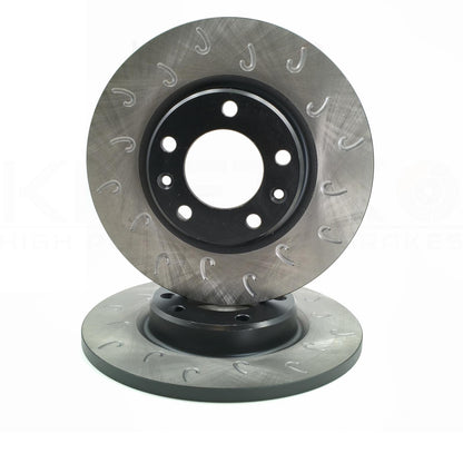 FOR PEUGEOT 308 GTI 1.6 GTi 250/270 J GROOVED REAR BRAKE DISCS PADS 268mm X 12mm