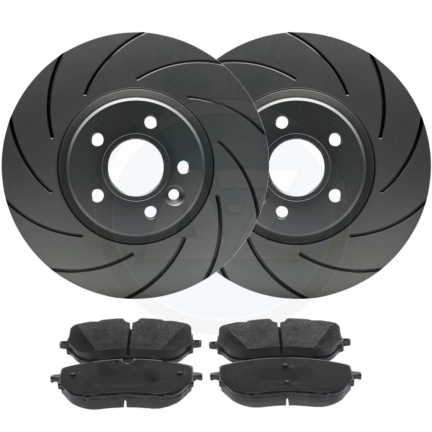 FOR PEUGEOT 508 3008 CITROEN C5 X CROSS GROOVED FRONT BRAKE DISCS PADS 330mm