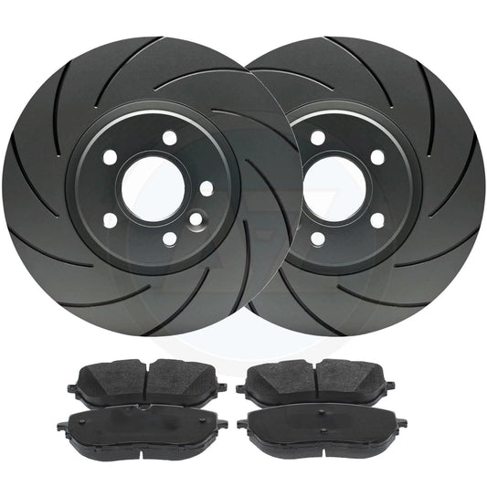 FOR PEUGEOT 508 3008 CITROEN C5 X CROSS GROOVED FRONT BRAKE DISCS PADS 330mm