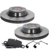 FOR PORSCHE PANAMERA 4.0 TURBO S REAR BRAKE DISCS APEC PADS SENSORS 330mm