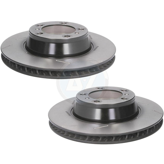 FOR PORSCHE PANAMERA 4.8 GTS 970 REAR BRAKE DISCS PAIR 330mm