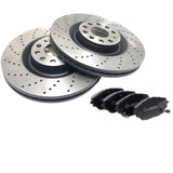 FITS TOYOTA C HR C-HR 2016- CROSS DRILLED FRONT BRAKE DISCS PADS 298mm