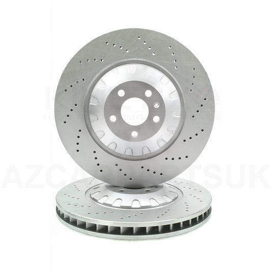 FOR AUDI S6 S7 S8 SQ7 SQ8 FRONT CROSS DRILLED PERFORMANCE BRAKE DISCS 400mm X 38