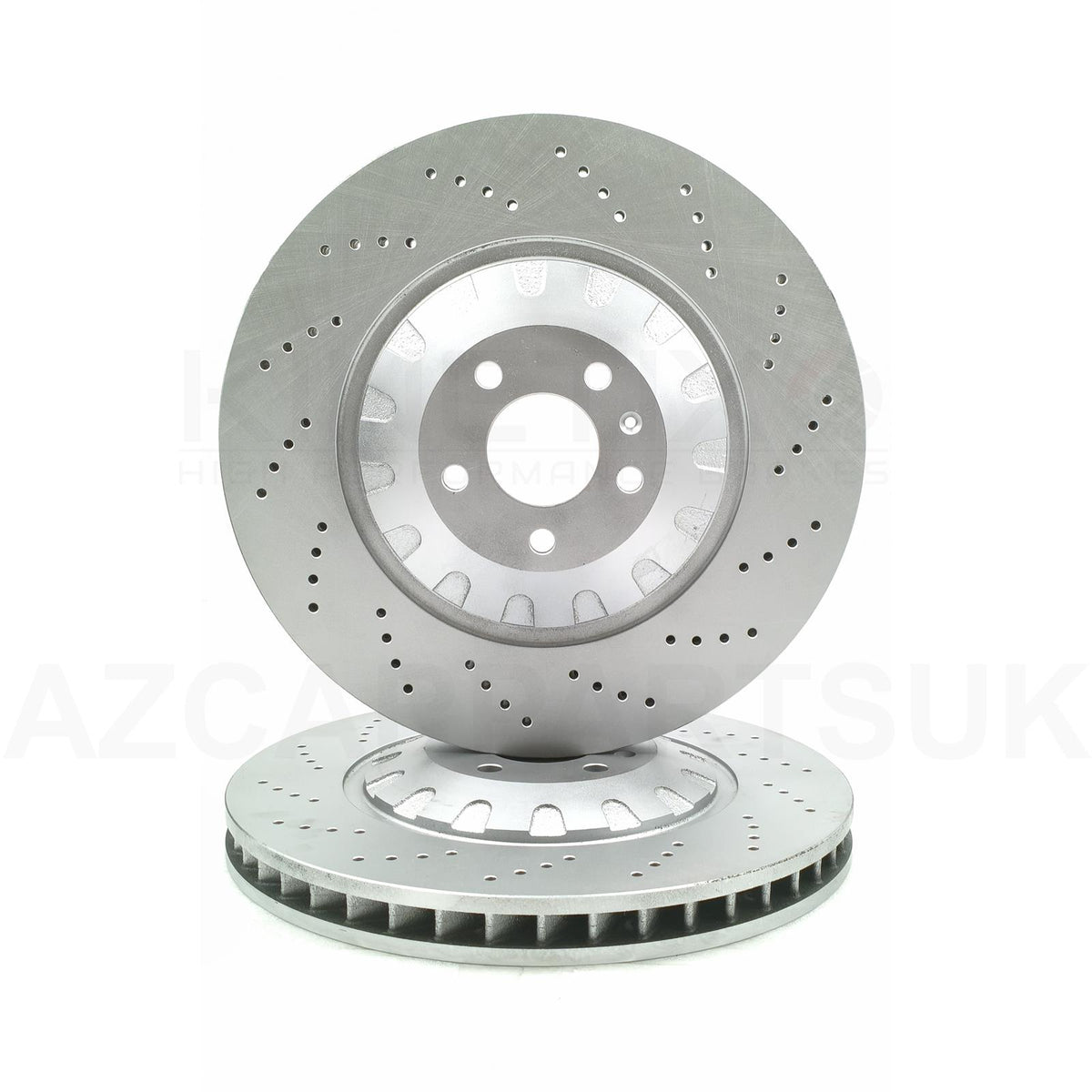 FOR AUDI SQ7 FRONT HIGH CARBON CROSS DRILLED BRAKE DISCS PAIR 400mm X 38mm