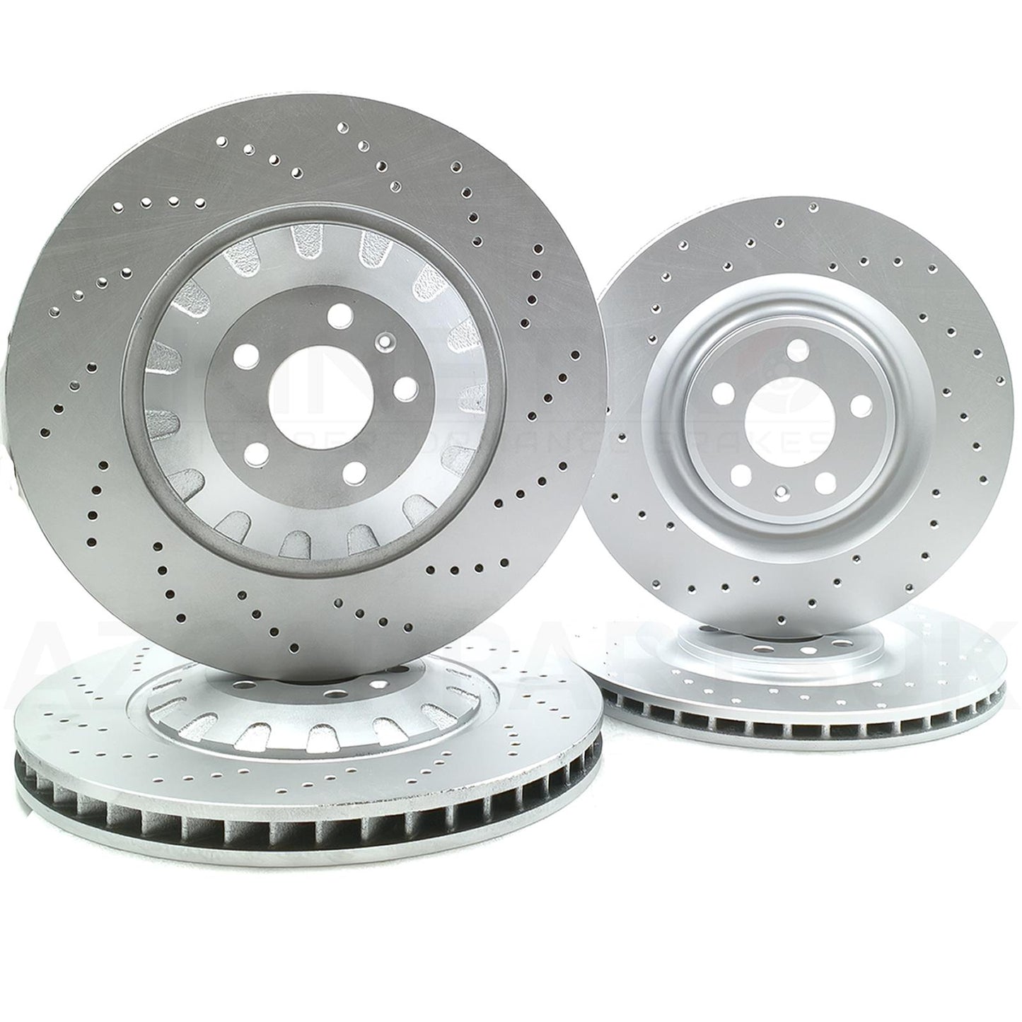 FOR AUDI A7 50 TFSI FRONT REAR HIGH CARBON CROSS DRILLED BRAKE DISCS 400mm 350mm