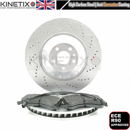 FOR AUDI SQ8 E-TRON SQ8 SPORTBACK E-TRON FRONT REAR BRAKE DISCS PADS WIRES 400mm