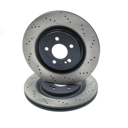 FOR MERCEDES A35 A45 CLA 35 CLA 45 GLA 45 GLB 35 AMG REAR BRAKE DISCS PAIR 330mm
