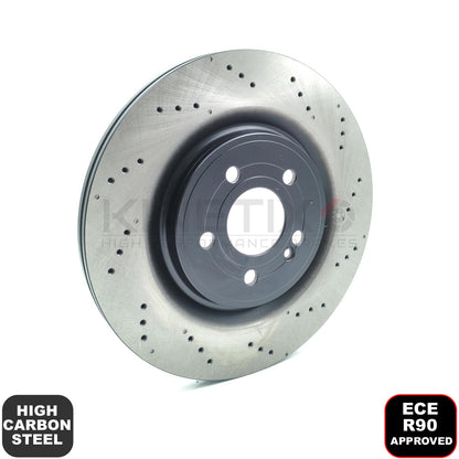 FOR MERCEDES A35 AMG 2018- DRILLED FRONT REAR BRAKE DISCS PADS 350mm 330mm FR/RR
