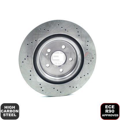 FOR MERCEDES CLA35 CLA45 CLA45 S AMG DRILLED REAR BRAKE DISCS PADS 330mm X 22mm