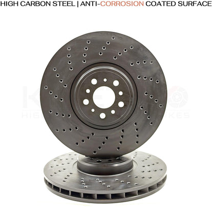 FOR BMW M5 F90 M8 F91 F92 F93 Competition FRONT BRAKE DISCS CERAMIC PADS 395mm