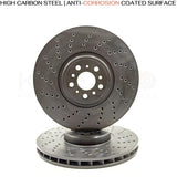 FOR BMW X3M F97 X4M F98 FRONT LEFT RIGHT BRAKE DISCS BREMBO PADS WIRE 395mm