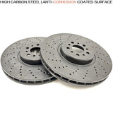 FOR BMW X3M F97 X4M F98 FRONT LEFT RIGHT BRAKE DISCS BREMBO PADS WIRE 395mm