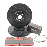 FOR BMW X5M F95 X6M F96 FRONT LEFT RIGHT BRAKE DISCS PADS & SENSOR 395mm X 36mm