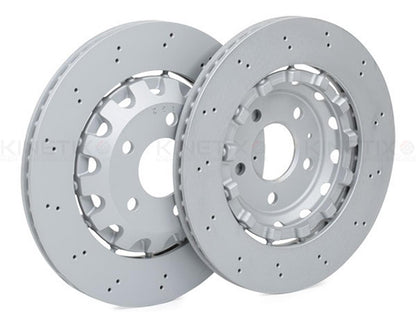 FOR AUDI RS4 RS5 (B9) 2017-2024 DRILLED FRONT & REAR BRAKE DISCS 375mm 330mm 4M0615301AM / 8W0615601G ** Fits Model With Non Carbon Ceramic Brakes**