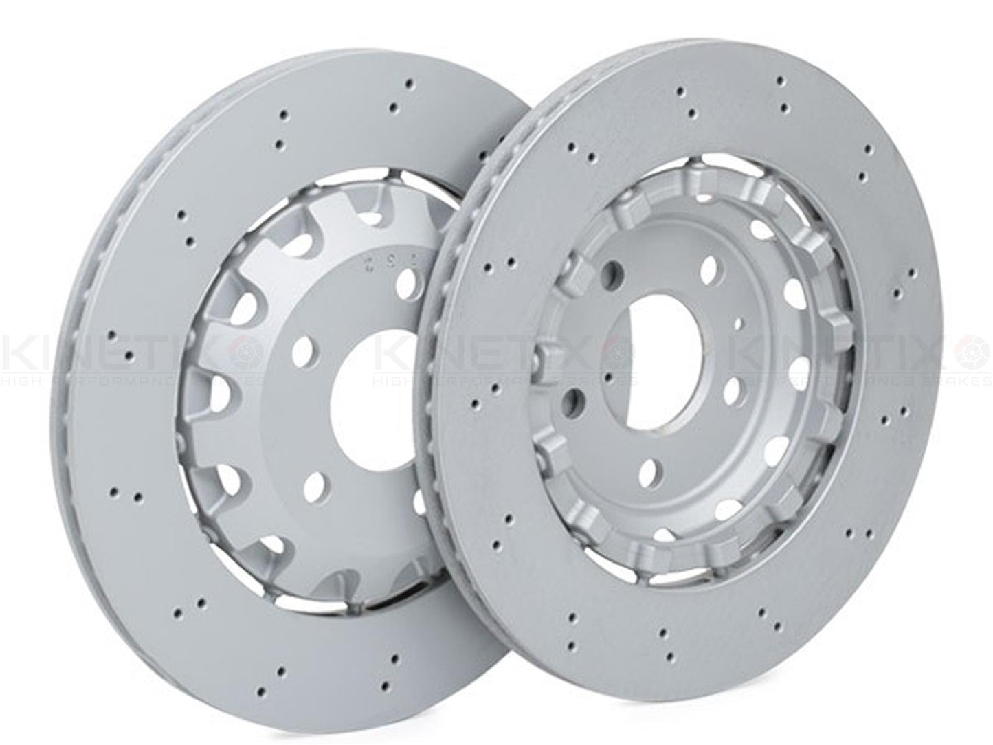 FOR AUDI RS4 RS5 (B9) 2017-2024 DRILLED FRONT & REAR BRAKE DISCS 375mm 330mm 4M0615301AM / 8W0615601G ** Fits Model With Non Carbon Ceramic Brakes**